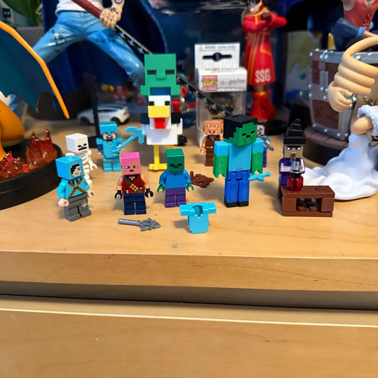 Minecraft CHICKEN JOCKEY 3D Print 4 inch From The Video Game and Minecraft Movie personalized gift 3d printed mincraft minecraft cake topper
